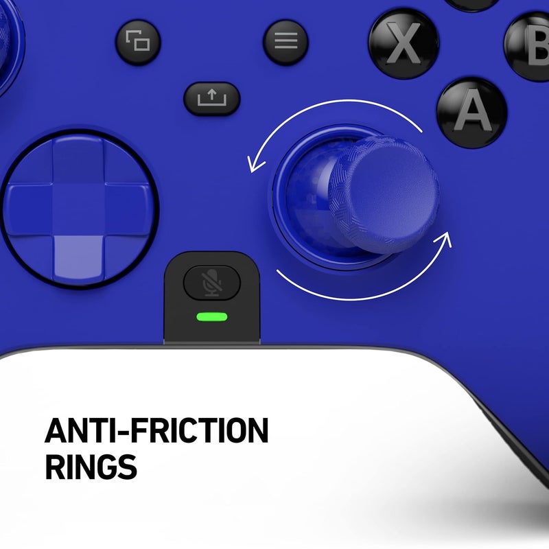 SCUF Instinct Controller Removeable Faceplate Kit - Anti Friction Rings - Xbox Series X, S, Xbox One - Blue - Image 3